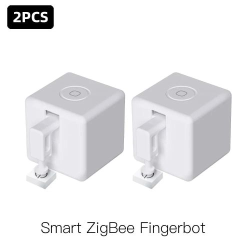 MOES ZigBee Tuya Fingerbot bouton posoir nouveau robot de doigt commande vocale automatique application Smart Life fonctionne avec Alexa Google Home-2 PCS Finger