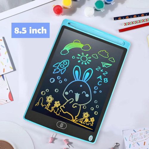 Tablette d¿écriture LCD 8.5"" bleu clair, écran couleur, planche dessin enfant