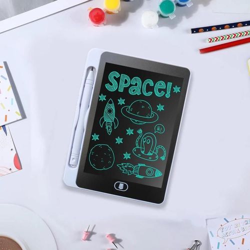 Tablette d¿écriture LCD 6.5"" blanche, style Sin2, jouet éducatif pour enfant