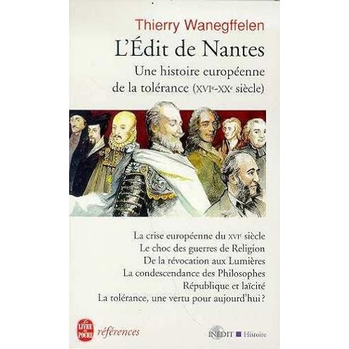 L'edit De Nantes - Une Histoire Européenne De La Tolérance (Xvie-Xxe Siècle)
