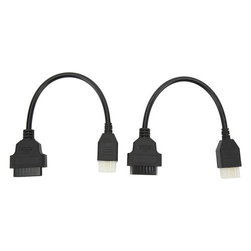 Cable De Diagnostic Moto Obd2 6 Broches, 2 Pieces, Remplacement Pour Moteur Moto Delphi