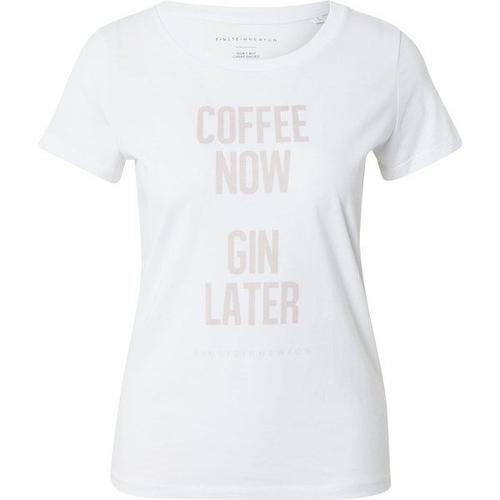 Einstein & Newton T-Shirt 'gin'  Noisette / Blanc