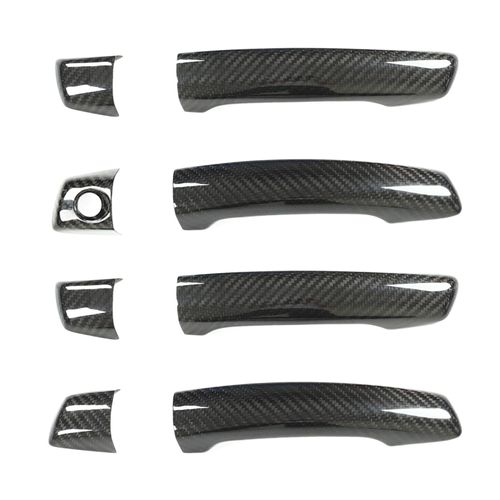 Autocollant De Protection Pour Poignee De Porte Exterieure De Voiture, En Fibre De Carbone, Pour A3 S3 Rs3 2014-2020, Conduite A Gauche, Sans Capteur