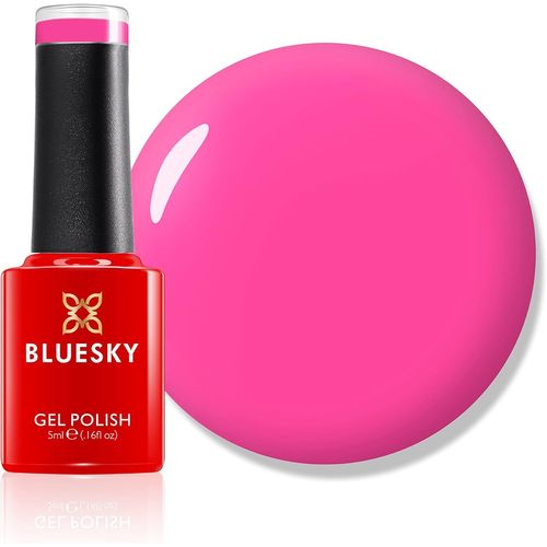 Bluesky Vernis À Ongles Gel Peachy Pink, Mini, Neon14, Rose, Hot Pink, Longue Durée, Résistant Aux Éclats, 5 Ml Nécessite Un Séchage Sous Lampe Uv Led 