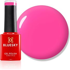 Bluesky Vernis À Ongles Gel Peachy Pink, Mini, Neon14, Rose, Hot Pink, Longue Durée, Résistant Aux Éclats, 5 Ml Nécessite Un Séchage Sous Lampe Uv Led 