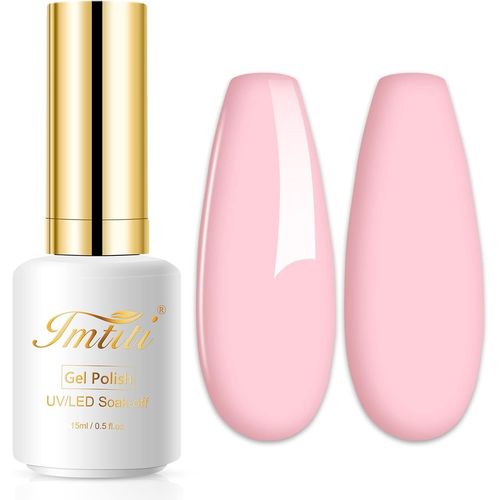 Vernis À Ongles Gel Pastel, Rose Laiteux Pastel, 1,5 Ml, Vernis À Ongles Gel Soak Off Led U V, Vernis À Ongles Gel Pour Printemps, Été, Pâques, Kit De Manucure Pour Débutant En Salon De 