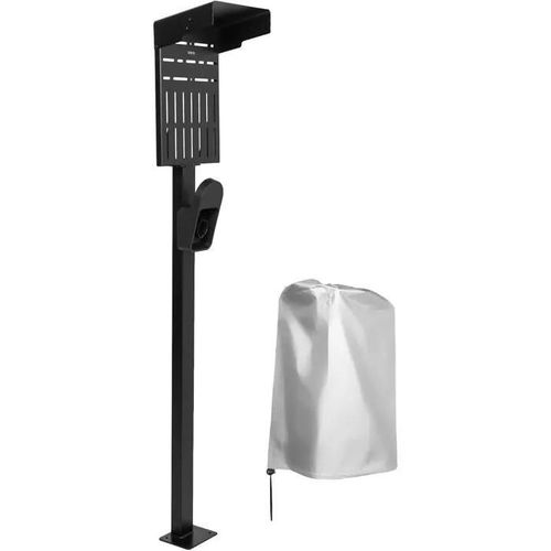 VIVO Outdoor charging stand for electric vehicles, weather protection cover, charging station base, floor mounting, all seasons, ele