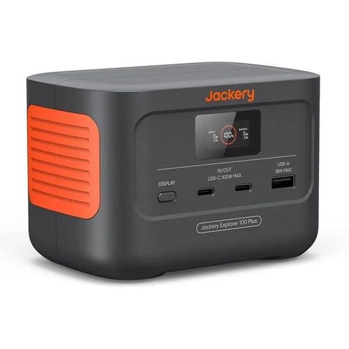 Jackery Mini Portable Electric Generator, 99Wh31000mAh LiFeP04 220V Battery, 3 Doors USB-AC 128W Max Output, Explorer 100Plus Exte
