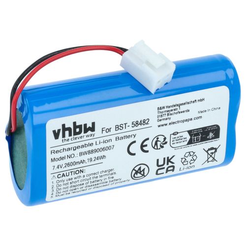 vhbw Batterie compatible avec Kokido Vektro Z200 nettoyeur de piscine (2600mAh, 7,4V, Li-ion)