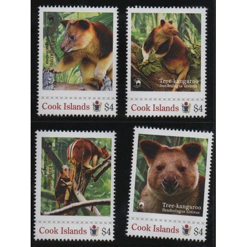 Iles Cook Timbres Kangourous Des Arbres 2012