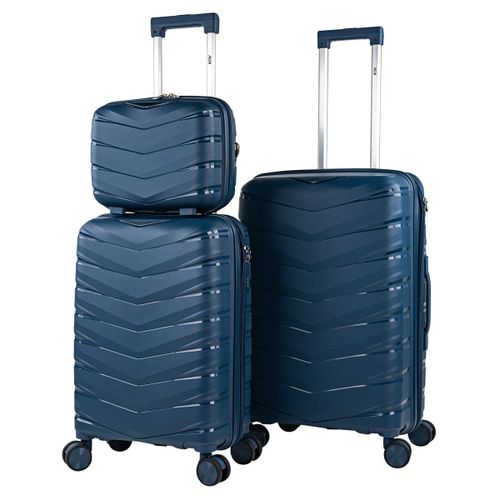 Set De Valises Rigides 4 Roulettes - Valise Grande Taille, Valise Soute Avion, Bagages Pour Voyages, Lot De Valises À Roulette. Fabriquées En PP Matériau Résistant