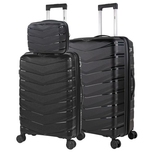 Set De Valises Rigides 4 Roulettes - Valise Grande Taille, Valise Soute Avion, Bagages Pour Voyages, Lot De Valises À Roulette. Fabriquées En PP Matériau Résistant
