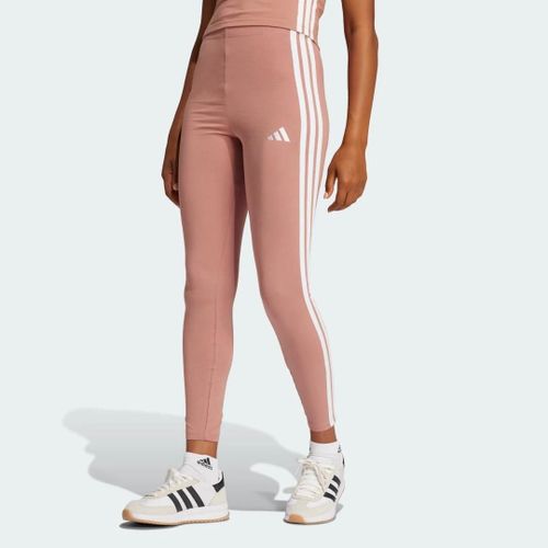 Legging Coton 3 Bandes Essentials Adidas - Warm Clay / White - M