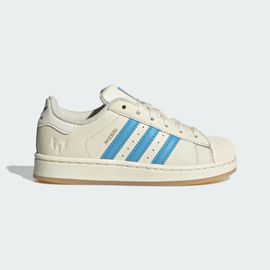 Chaussures Superstar Messi Enfants Adidas Cream White Semi Blue Burst Gold Metallic