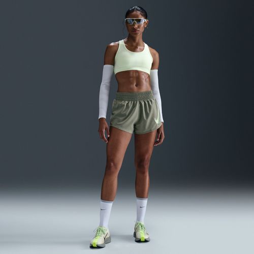 Short De Running Taille Mi-Haute Avec Sous-Short Intégré Dri-Fit Nike One Pour Femme - Vert