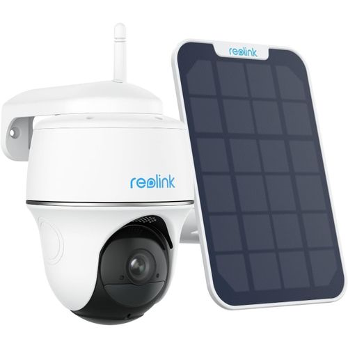 CHECARZHN--NO1-2K 360°Pan&Tilt Camera Solaire, 2,4 Ghz Wifi, Détection Personne/Véhicule/Animal, Audio Bidirectionnel, Siren, Argus Pt Lite + Panneau Solaire