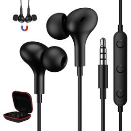 CHECARZHN--NO1-Écouteurs Intra-Auriculaires Magnétiques Avec Câble, Pr Jack 3,5 Mm Avec Microphone, Pour Xiaomi Note 13 12 Pro+ 11S 11 Pro 10S