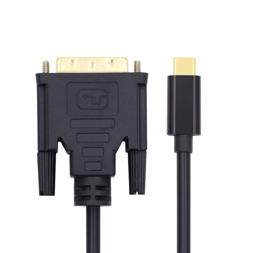 CHECARZHN--NO1-Câble Vidéo De Type C Usb 3.1 Usb-C Vers Dvi Support 1080P 60Hz Câble 1.8M Pour Moniteur Ordinateur Portable Hdtv