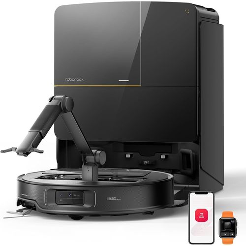 CHECARZHN--NO1-Saros Z70 Robot Aspirateur 22 000Pa, Bras Mécanique Omnigrip, Châssis Adaptilift, Flexiarm R r, Système Autonome Starsight 2.0, Station Multifonctionnelle 4.0, 7,98Cm Ultra-Mince, App/Vocal
