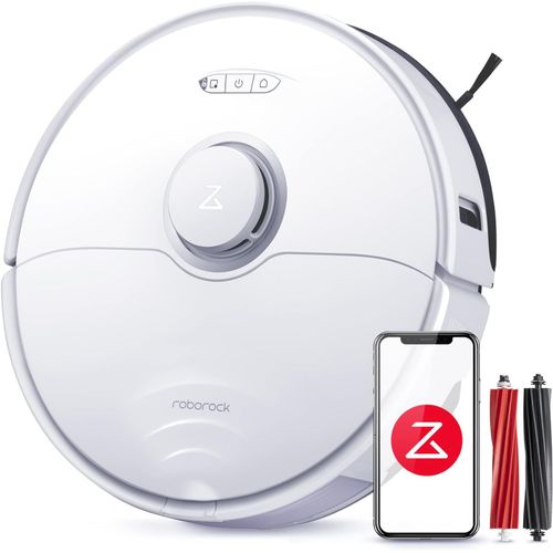 CHECARZHN--NO1-S8 Aspirateur Robot Laveur 6000Pa Double Avec Évitement D'Obstacles Par Lumière Structurée 3D, Wifi/Alexa/App, Pour Le Idéal Nettoyage Des Tapis & Des Cheveux (M À Niveau Du S7)