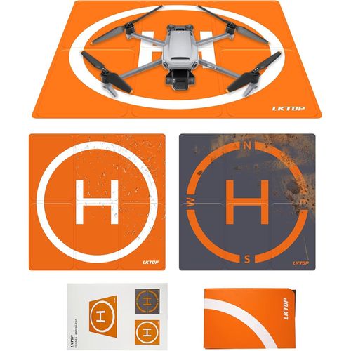 CHECARZHN--NO1-Tapis D'Atterris Lesté Pliable Pour Drone Dji/Specta, Tapis D'Atterris Double Face Étanche Pour Héliport, Compatible Avec Les Accessoires De La Série Dji/Specta Mavic/Air/Mini/Neo/Flip