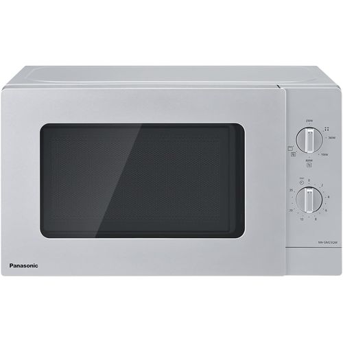 CHECARZHN--NO1-Nn-Gm23Qmepg Four À Micro-Ondes Gril 20L Avec Plateau En Verre Et Grille Métallique, 800W, Grill 1000W, Décongélation, Réglage Par Cadran, Quick 30, Minuterie, Argent