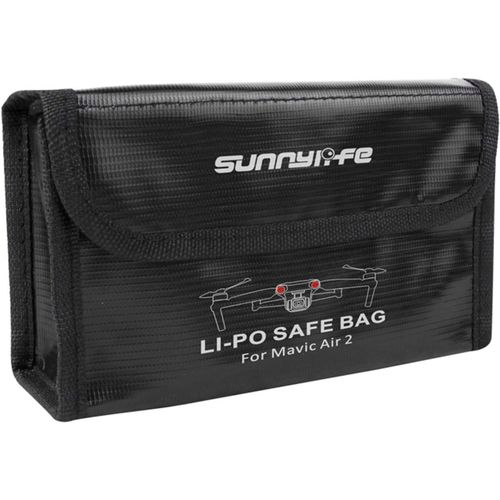 Checarzhn--No1-Lipo Sac Sûr Résistance À La Chaleur Antidéflagrant Protection Contre Les Radiations Cas Pour Mavic Air 2/Air 2s, Sûr Sac De Rangement Boîte De Protection Ignifuge (Pour 3 Piles)-Hensych