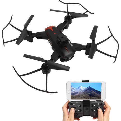 Checarzhn--No1-Drones Avec Caméra Pour Adultes, Quadricoptère Rc Pliable À Double Caméra Hd 4k Pour Débutant, Mini Drone Avec Zoom 50 X, Pr En Du Retournement 3d, Maintien De-Annadue