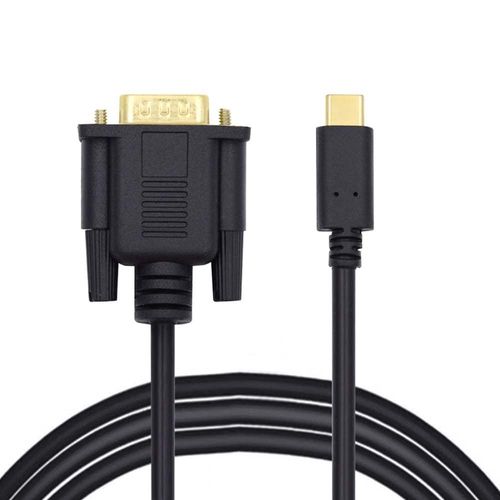 CHECARZHN--NO1-Câble Convertisseur Usb-C Usb3.1 Type-C Vers Vga 1080P 1,8 M