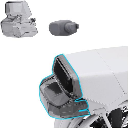 Checarzhn--No1-Coque De Protection À Rabat Pour Drone Dji - Capuchon D'objectif En Polycarbonate Et Silicone Anti-Poussière - Gris-Zlylvrc