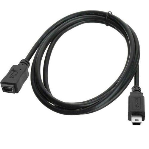 CHECARZHN--NO1-Mini Câble Usb Type B Mâle À 5 Broches Vers Mini Usb Femelle 5 Broches M/F Câble De Synchronisation De Données (Fils 5 Broches À L'Intérieur) ¿ 1,5 M