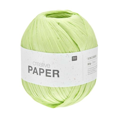 Pelote Creative Paper ¿ Rico Design : Le Fil Idéal Pour Vos Créations En Papier. Color : 08 Vert Clair