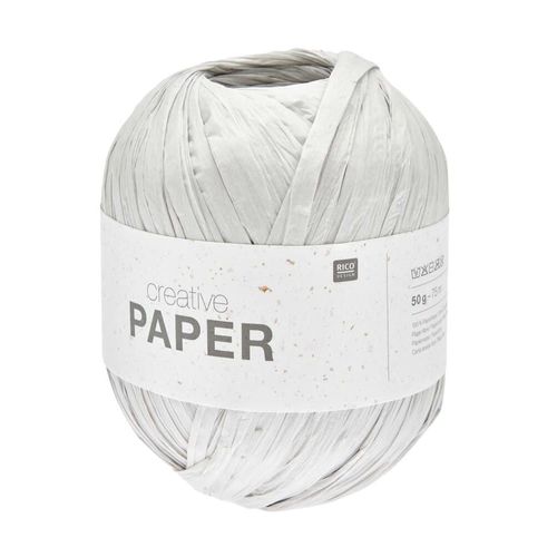 Pelote Creative Paper ¿ Rico Design : Le Fil Idéal Pour Vos Créations En Papier. Color : 02 Ecru
