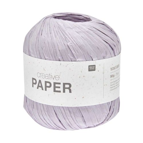 Pelote Creative Paper ¿ Rico Design : Le Fil Idéal Pour Vos Créations En Papier. Color : 05 Lilas Clair