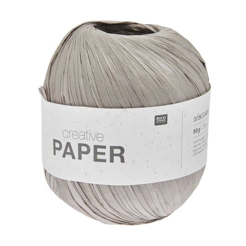 Pelote Creative Paper ¿ Rico Design : Le Fil Idéal Pour Vos Créations En Papier. Color : 09 Taupe