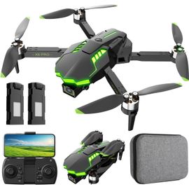 Checarzhn--No1-Drone Avec Caméra 1080p Pour Enfants Et Adultes Rc Quadricoptère Avec Moteur Sans Balais 30mins Longue Durée Vol, Jouets Cadeaux Pour Garçons Anniversaire (Green)-Kononioo