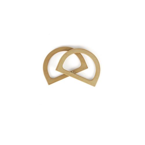 Lot De 2 Anses De Sac En Bois En Forme De Demi-Cercle - Dmc. Color : Naturelle