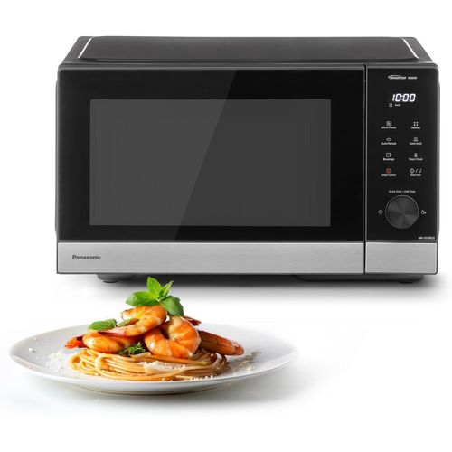 CHECARZHN--NO1-Nn-Sd38Qsepg 29L Micro-Ondes Solo, 1000 W, Décongélation Automatique, 11 Programmes Automatiques, Minuterie, Noir Et Acier Inoxydable