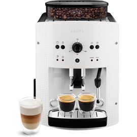 CHECARZHN--NO1-Machine À Café Broyeur Grain, 2 Expresso Simultanés, Nettoyage Automatique, Buse Vapeur Cappuccino, Essential Blanche Ea810570
