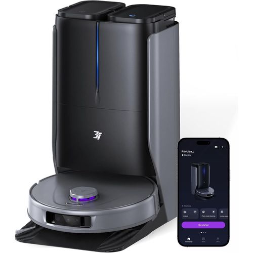 CHECARZHN--NO1-Aspirateur Robot Et Serpillière P10 Ultra, Avec Tampon Extensible, 18 000 Pa, Lavage/Séchage À LEau C , Vidange/Remplis Auto, Et Évitement Des Obstacles Par Ia