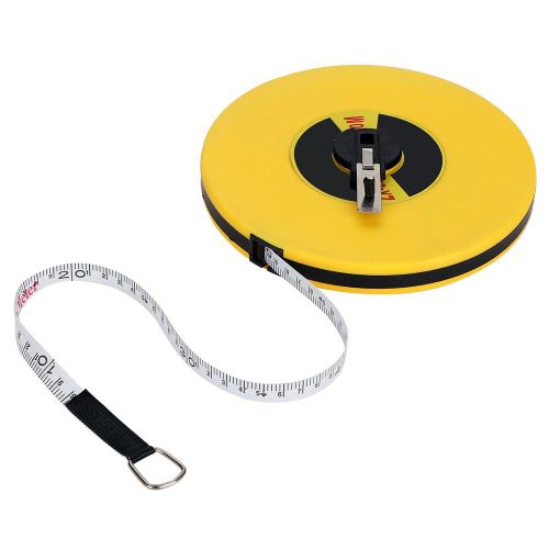 CHECARZHN--NO1-50M Ruban À Mesurer, Fibre De Verre Ruban Reel Measure Tools Pour Mesurer La Route, Mètre D'Arpenteur Ouvert, Le Chemin De Fer, La Construction Électrique