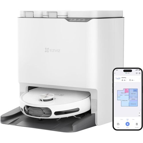 CHECARZHN--NO1-Rs20 Robot Aspirateur Avec Serpillière Installation & Détachement Automatique, Latérale Surélevée, 7200 Pa, Nettoyage À L'Eau C 60°C, Séchage À L'Air Chaud, Balayage Des Bords