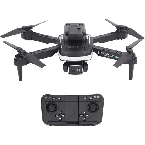Checarzhn--No1-S162 Rc Drone Pliable, Rc Quadcopter Avec 4k Hd Fpv Double Caméra Pour Débutants, Mode Sans Tête, 360 Flip, Batterie Au Lithium 1200 Mah Intégrée, Easy Fly, Jouets-Dpofirs