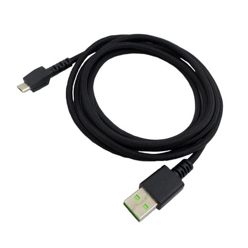 CHECARZHN--NO1-Câble Usb Charge Rapide Pour Razer Naga Pro/Deathadder V2 Pro/Viper Ultimate/Basilisk Ultimate Souris De Jeu,Câble Micro Usb De Charge De Remplacement(Noir)