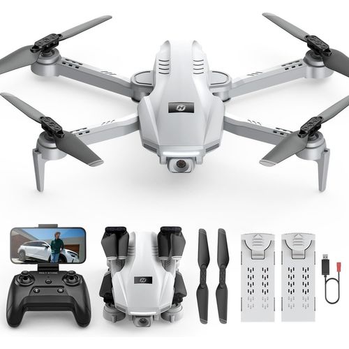 Checarzhn--No1-Hs130 Mini Drone Avec 1080p Hd Caméra Pour Enfants Et Adultes, Fpv Quarcopter Rc Pliable Pour Garçons Et Filles Avec Mode Sans Tête, 360° Flips, Contrôle Vocal Et Gestuel, 2 Piles-Holy Stone