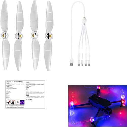 Checarzhn--No1-Hélices De Lumières Led Pour Drone Dji Air 3 Vol De Nuit Flash Paddle Blade Low No Prop Accessoires-Lichifit