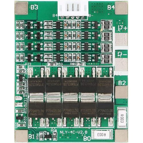 Checarzhn--No1-Carte De Protection Pour Batterie Au Lithium 4s 50 A - Convient Pour Les Cellules Lithium-Ion 3,7 V De La Série 4.