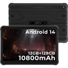 CHECARZHN--NO1-R8 Tablette Incassable (2025), 12Gb + 128Gb/Tf 1Tb Tablette Tactile, 10800Mah Battery, Écran 10.1"" Hd+, Android 14 Tablette, 13Mp+5Mp/Octa-Core/Dual Sim 4G/Wlan 5G/Ip68&Ip69K/Face Id/Gps/Otg