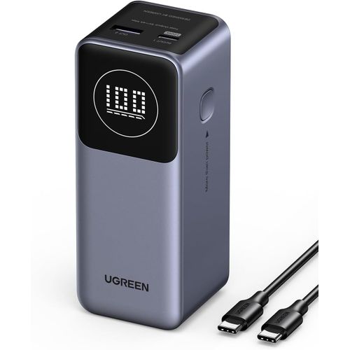 Checarzhn--No1-Nexode Batterie Externe 12000mah 100w Power Bank Charge Rapide De 2 Ports Pd Qc 3.0 Écran Numérique Batterie Usb C Compatible Avec Iphone 16 Plus Pro 15 14 Galaxy S24 Ultra Ipad Air Pro