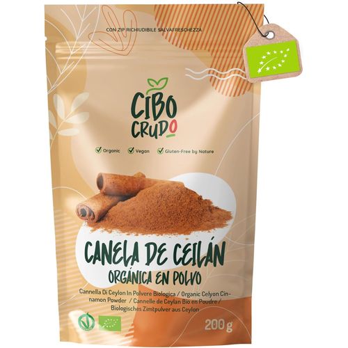 Checarzhn--No1-Cannelle En Poudre Bio Moulue - 200 G. Cannelle De Ceylan En Poudre Biologique Et Végétalienne Sans Additifs Ni Conservateurs
